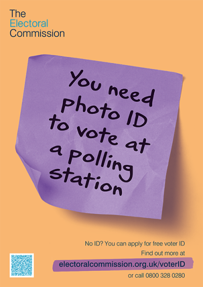 Electoral Commission Voter ID campaign poster