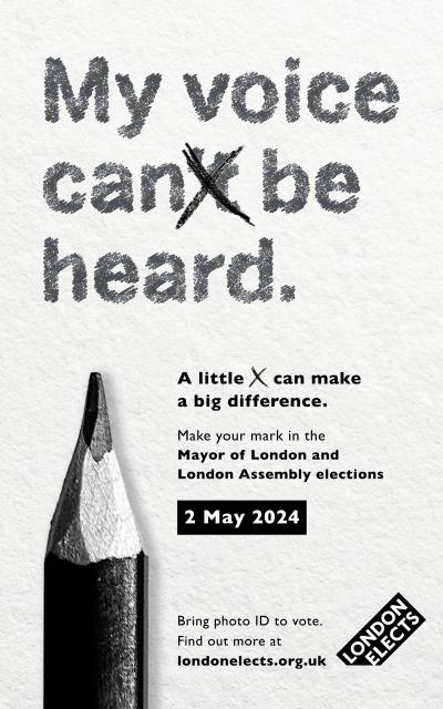 My voice can be heard campaign poster